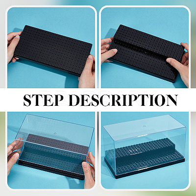 2-Tier Acrylic Minifigure Display Cases ODIS-WH0027-047C-1