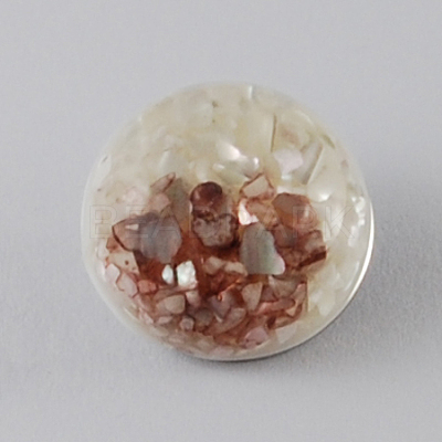 Brass Jewelry Snap Buttons X-RESI-R076-5-1