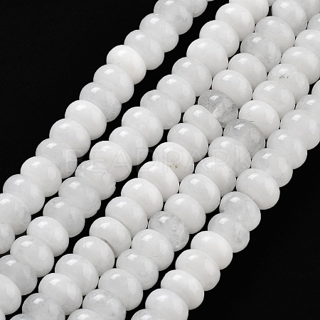 Natural White Jade Beads Strands G-E507-01M-1