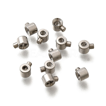 304 Stainless Steel Crimp Beads X-STAS-L216-51P-01-1