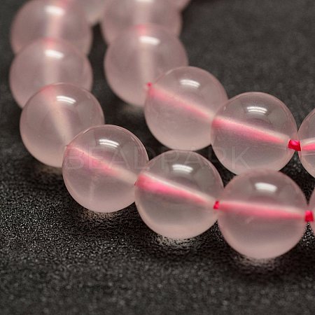 Natural Rose Quartz Beads Strands G-G735-47-6mm-1