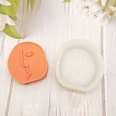 3D Abstract Lady Face Candle Making Molds DIY-P052-02-1