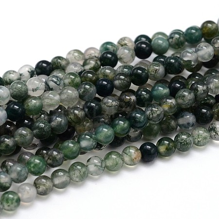 Natural Gemstone Round Bead Strands X-G-J303-07-6mm-1