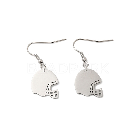 Non-Tarnish 304 Stainless Steel Dangle Earrings EJEW-A023-01P-1