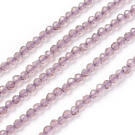 Transparent Glass Beads Strands GLAA-F094-A07-1