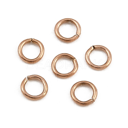 304 Stainless Steel Open Jump Rings SA-CBAF81C-01A-RG-1