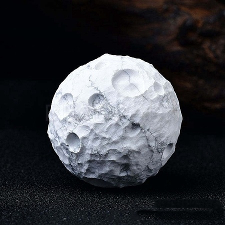 Moon Meteorite Natural Howlite Crystal Ball PW-WG23337-01-1
