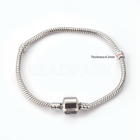 Brass European Style Bracelets for DIY Making PPJ062Y-1
