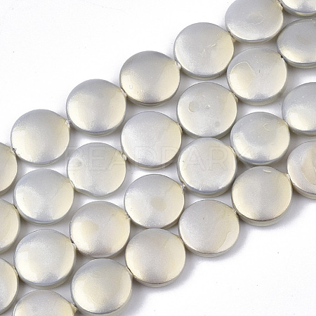 Shell Pearl Beads Strands SSHEL-R046-04B-1
