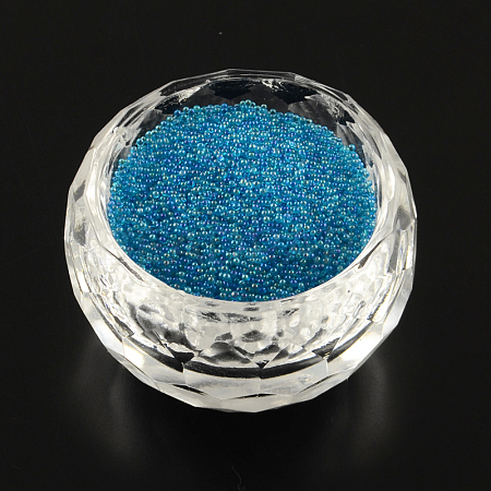AB-Color Plated DIY 3D Nail Art Decoration Mini Glass Beads X-MRMJ-R038-D07-1