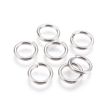 Tarnish Resistant 304 Stainless Steel Saw Cut Open Jump Rings X-STAS-P212-25P-10-1