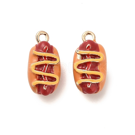 Alloy Enamel Pendants PALLOY-R155-01G-07-1