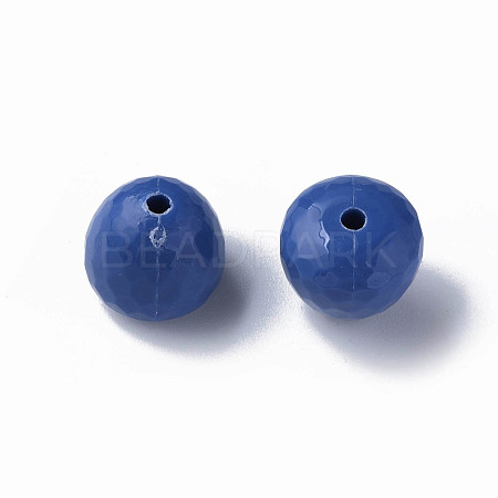 Opaque Acrylic Beads MACR-S373-10A-A16-1