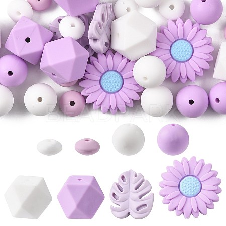 30Pcs Silicone Beads SIL-FS0001-33-1