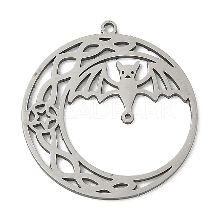 201 Stainless Steel Pendants STAS-G366-02P-09-1
