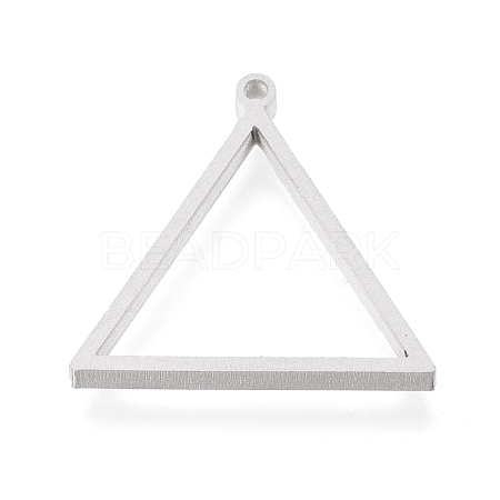 Tarnish Resistant 304 Stainless Steel Open Back Bezel Pendants STAS-K208-03P-1