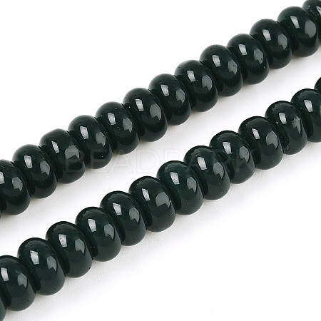 Opaque Spray Painted Glass Beads LS-GLAA-ZX008-8mm-18X-1