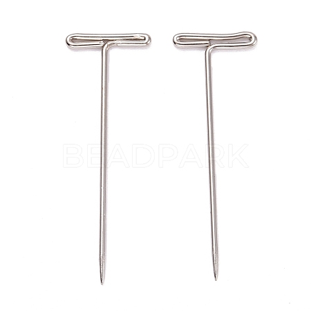 Non-Tarnish Nickel Plated Steel T Pins for Blocking Knitting FIND-D023-01P-04-1