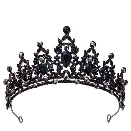 Alloy Rhinestone Crown Hair Bands PW-WG903DF-24-1