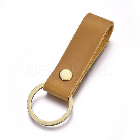 Cowhide Leather Keychain KEYC-WH0014-A03-1