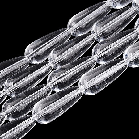 Transparent Glass Beads Strands X-GLAA-Q113-03A-A01-1