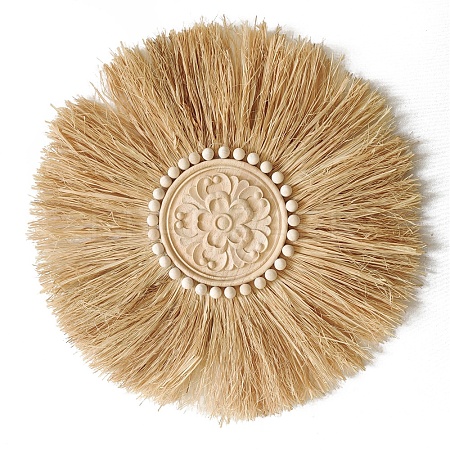 Raffia Woven Wall Decorations HULI-PW0002-074E-1