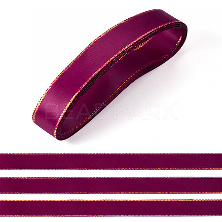 5M Polyester Gold Edged Satin Ribbon OCOR-TADJ0001-05C-1