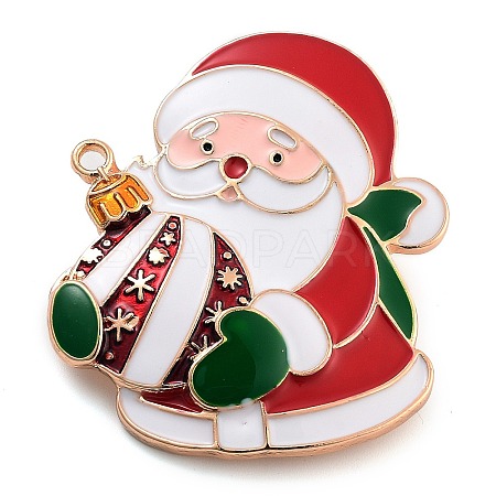 Christmas Theme Alloy Enamel Brooches JEWB-S022-03E-1