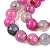 Natural Fire Crackle Agate Beads G-Q606-42A-03-4
