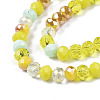 Electroplate Glass Beads Strands EGLA-N002-12H-3