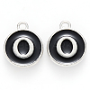 Platinum Plated Alloy Charms LS-ENAM-S118-02O-P-1