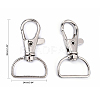 Iron Swivel D Rings Lobster Claw Clasps IFIN-C051-1-2
