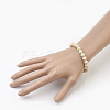 Natural Dyed Sandalwood Beads Stretch Bracelets BJEW-JB03843-04-4