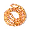 Electroplate Glass Beads Strands EGLA-F157-M-5