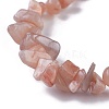 Natural Sunstone Beads Stretch Bracelets X-BJEW-JB04152-01-2