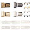 Givenny-EU 8 Sets 4 Colors Zinc Alloy Bag Twist Lock Clasps FIND-GN0001-12-7