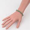 Natural Green Aventurine Chip Beaded Stretch Bracelets BJEW-JB02243-01-3
