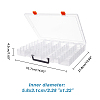 48 Grids Transparent Polypropylene(PP) Storage Box Organizer CON-WH0089-60A-2