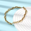 304 Stainless Steel Mariner Link Chains Bracelet & Necklace Jewelry Sets SJEW-L199-16G-3