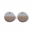 Resin & Walnut Wood Pendants RESI-S358-02C-11-2
