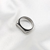 Rectangle 304 Stainless Steel Finger Rings for Men FS-WGDBD74-07-2