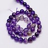 Natural Agate Beads Strands G-G580-8mm-21-2