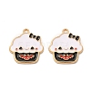 Alloy Enamel Pendants FIND-G055-15G-2