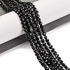 Natural Black Spinel Beads Strands X-G-F770-B01-01-2