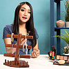 Solid Wood Jewelry Set Jewelry Tower Stands for Rings Bracelets Necklaces DJEW-WH0028-005-7