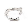 Non-Tarnish 304 Stainless Steel Cuff Finger Ring RJEW-E063-32P-2