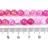 Natural Striped Agate/Banded Agate Beads Strands X-G-H037-A02-02-5