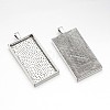 Alloy Pendant Cabochon Settings PALLOY-2418-AS-LF-5