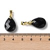 Natural Obsidian Pendants G-Q005-02G-01-3