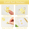 Honeycomb Gold Foil Self-adhesive Stickers DIY-WH20001-13A-5